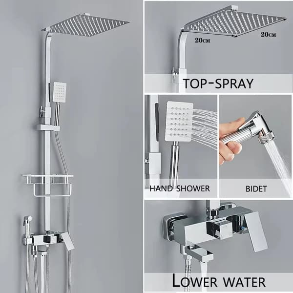Bruserblander, Holdbart Messing, Multifunktionelt Design,4-Veje 8tommer B