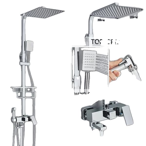 Bruserblander, Holdbart Messing, Multifunktionelt Design,4-Veje 8tommer B