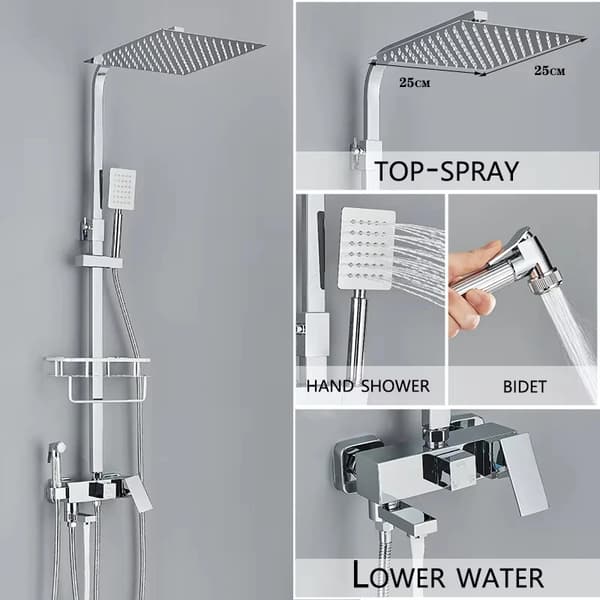 Bruserblander, Holdbart Messing, Multifunktionelt Design,4-Veje 10tommer B