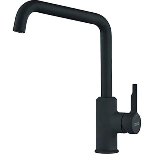 Diskbänksblandare - FRANKE - Urban - Mattsvart - Vridbar pip - Höjd 30,8 cm - Keramiskt huvud