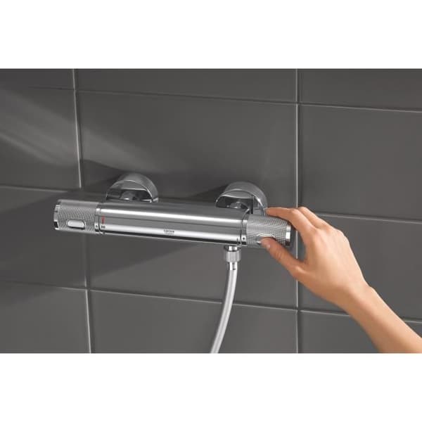 GROHE Precision Feel termostatisk duschblandare - Krom - Vattenbesparande - Metall