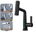 Miniatyrbillede 1 af 2: Køkkenarmatur, Intelligent Digital Display, Udtræksfunktion,Sort