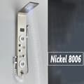 Miniatyrbillede 2 af 2: LED Brusepanel, Regnbruser, SPA Massagestråle,Børstet nikkel 8006