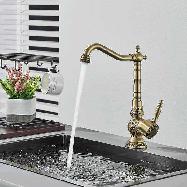 Retro vaskeskuffe, holdbar messingkonstruktion, elegant antik finish,antik Tall-a