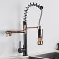 Miniatyrbillede 2 af 2: Køkkenvask, Utrækbar Spray, 360° Rotation,H Rose Guld