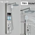 Miniatyrbillede 2 af 2: Regnbruser brusepanel system, spa kropsmassagestråler, LCD-temperaturvisning,Børstet nikkel 7001