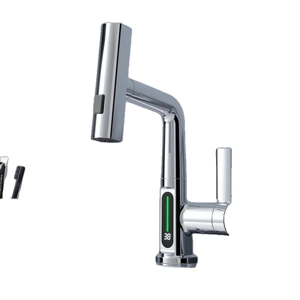 Badrumskran, Utdragbar Funktion, Modern Design,Krom-B
