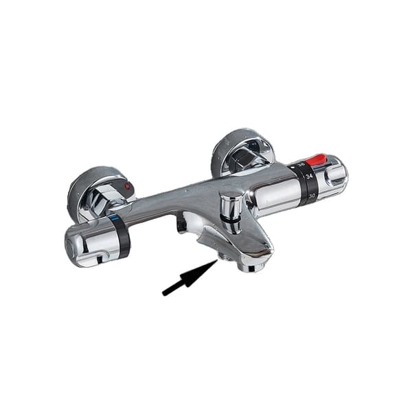 Termostatisk Brusehane Sæt, Dobbelt Håndtag Kontrol, Nutidigt Design,Chrome Mixer B