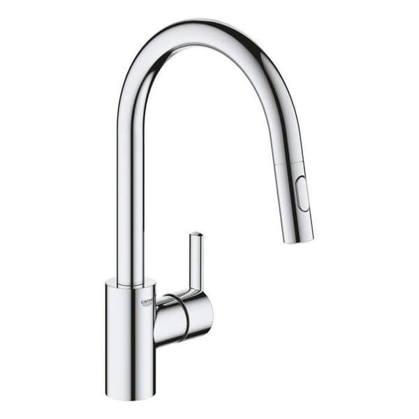 GROHE Feel diskbänkskran, utdragbar spray, 360° rotation, U-pip, 2-jet-avledare, köksblandare 31486001