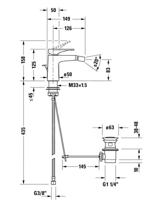Duravit badrumsinredning - TU2400001010
