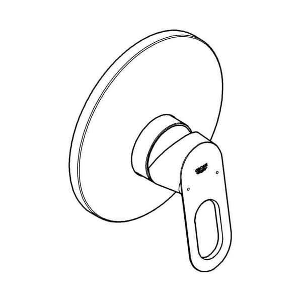 Duschblandare - GROHE - 29084000 - Metall - Kromad - Enkelskole