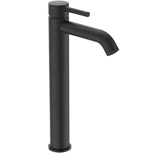 Badrumsblandare - IDEAL STANDARD - CERALINE BC194XG - Svart - Fast Pip - Vattenbesparing