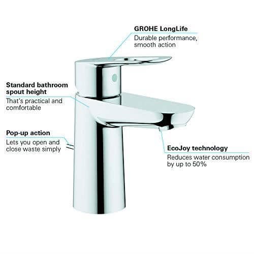 Blandare - GROHE - 23337000 - Krom - Brons - En-håls