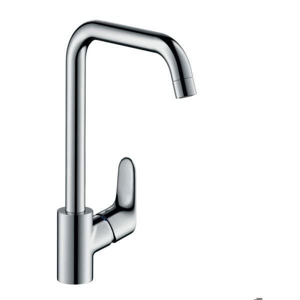 Blandare för diskho med hög pip i rektangulär form FOCUS M41 - Kökblandare Focus M41 260 1 stråle förkromad - 31820000