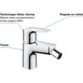 Miniatyrbild 4 av 6: GROHE Start Edge engrepps bidéblandare - Waste Pull - Ekonomisk vattenluftare - Krom
