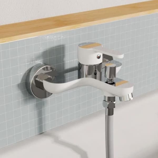 EISL Badrumsblandare DIZIANI vit-krom 446483