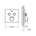 Miniatyrbild 2 av 2: GROHE Dold blandare 2 uttag SmartControl Chrome 29148000