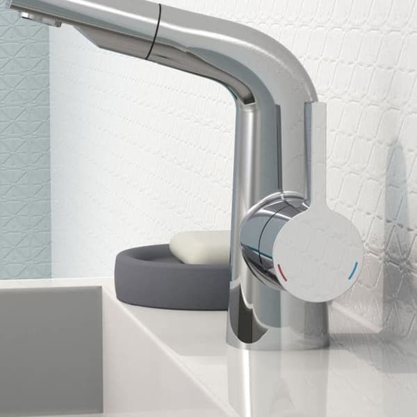 EISL COOL tvättställsblandare med utdragbar spray krom, tvättställsblandare, badrumsblandare, kran 446492