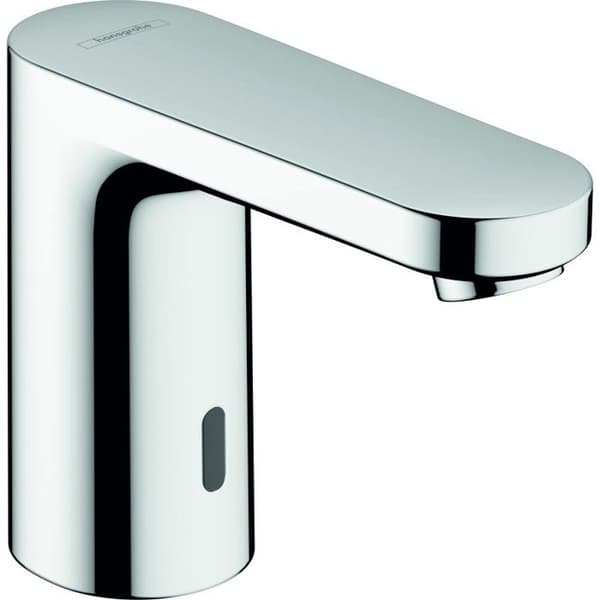 HANSGROHE Elektronisk tvättställsblandare Lackblandning med förreglering av temperatur eller kallvatten på batterikrom