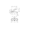 Miniatyrbild 2 av 2: HANSGROHE Focus Väggmonterad tvättställsblandare krom