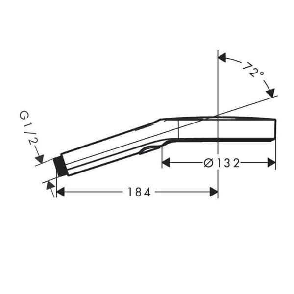 Doccetta Hansgrohe Rainfinity 130 3jet Svart matt 26864670