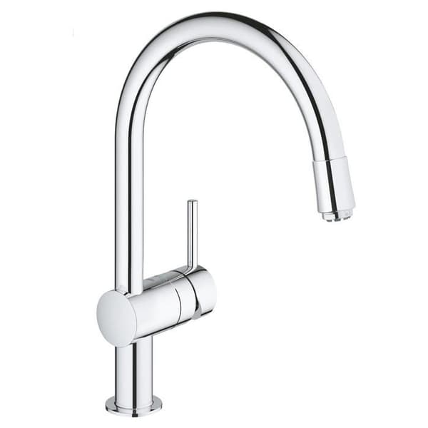 GROHE Minta engreppsblandare med utdragbar luftare och justerbar flödesbegränsare