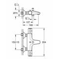 Miniatyrbild 2 av 4: Grohe termostatisk bad-/duschblandare Grohtherm 800