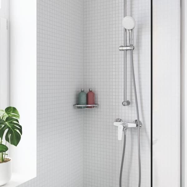 GROHE Start Flow engrepps duschblandare, väggmontering, gängad anslutning för 1/2" slang, metallrosetter ingår, 23771000
