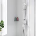Miniatyrbild 2 av 4: GROHE Start Flow engrepps duschblandare, väggmontering, gängad anslutning för 1/2" slang, metallrosetter ingår, 23771000