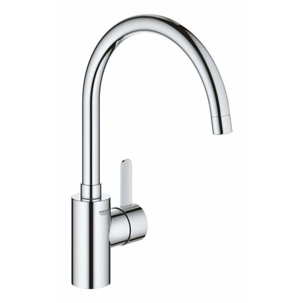 Diskbänksblandare - GROHE - 32843002 - Enkelhål - Svängbar - Krom