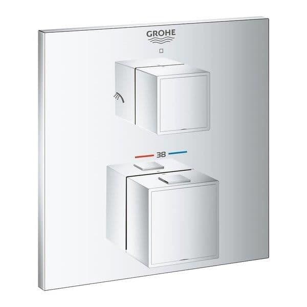 Klädsats - Grohe - Grohtherm cube - Krom - Mässing - Väggdusch