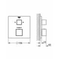 Miniatyrbild 2 av 4: Klädsats - Grohe - Grohtherm cube - Krom - Mässing - Väggdusch