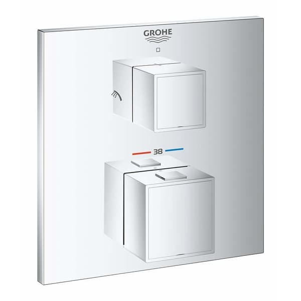 Klädsats - Grohe - Grohtherm cube - Krom - Mässing - Väggdusch