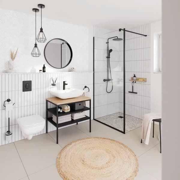 GROHE Start engrepps tvättställsblandare - Mattsvart - Storlek M - Medium pip - Vattensparande