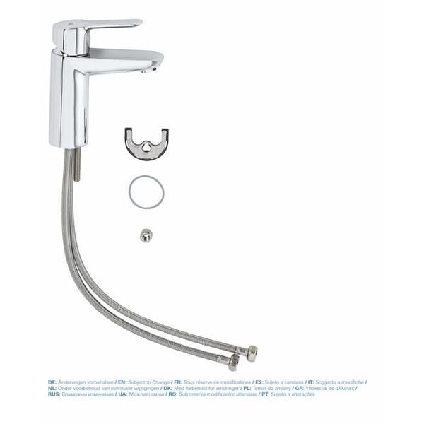 GROHE tvättställsblandare BauEdge modell - Fast - Krom - Vattenbesparande