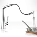 Miniatyrbild 5 av 6: Metris Hansgrohe engreppsblandare för diskbänk med utdragbar spray. Utrusta dig själv med kranarna som du måste ha.