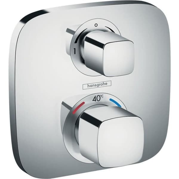 Hansgrohe Ecostat E dold termostatblandare med avstängningsventil och omkastare, krom