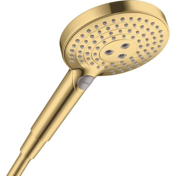 HANSGROHE Handdusch 120 3jetpolerad guldfinish Raindance Select S