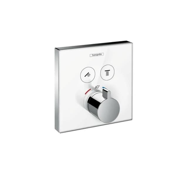 Glaslist för dold ShowerSelect E termostatblandare med 2 funktioner Hansgrohe Vit/Krom
