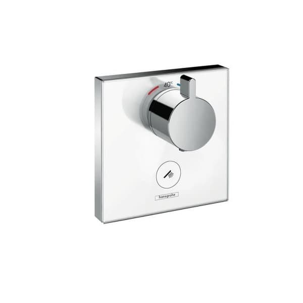 Glaslist för ShowerSelect E dold högflödes termostatblandare med permanent utlopp och engreppsblandare...