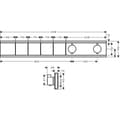 Miniatyrbild 2 av 2: hansgrohe (HB7HL) Hansgrohe RainSelect dold termostatmodul med 4 funktioner krom - 15382000