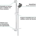 Miniatyrbild 3 av 6: GROHE Vitalio Comfort 100 Krom duschset - 2 strålar - Duschstång 600 mm - Flexibel 1750 mm