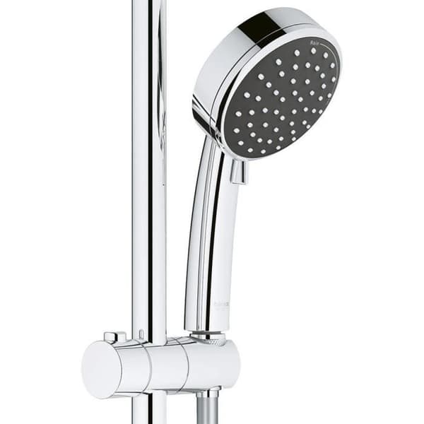 GROHE Vitalio Comfort 100 Krom duschset - 2 strålar - Duschstång 600 mm - Flexibel 1750 mm