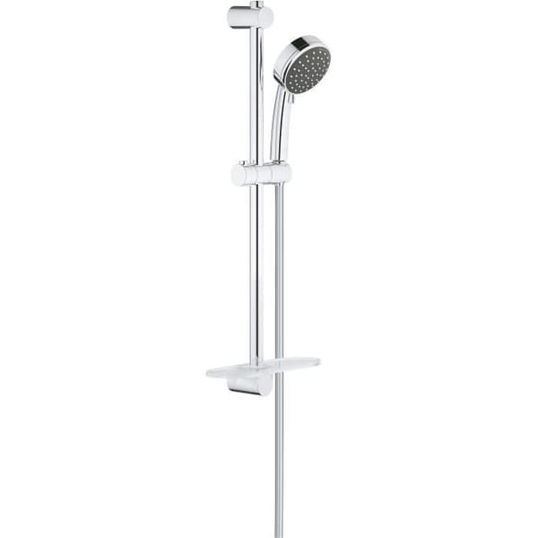 GROHE Vitalio Comfort 100 Krom duschset - 2 strålar - Duschstång 600 mm - Flexibel 1750 mm