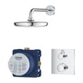 Miniatyrbild 3 av 4: Grohe Grohtherm Perfect Dold duschkomfortset avslutningsdel för rektangulär termostatisk duschventil