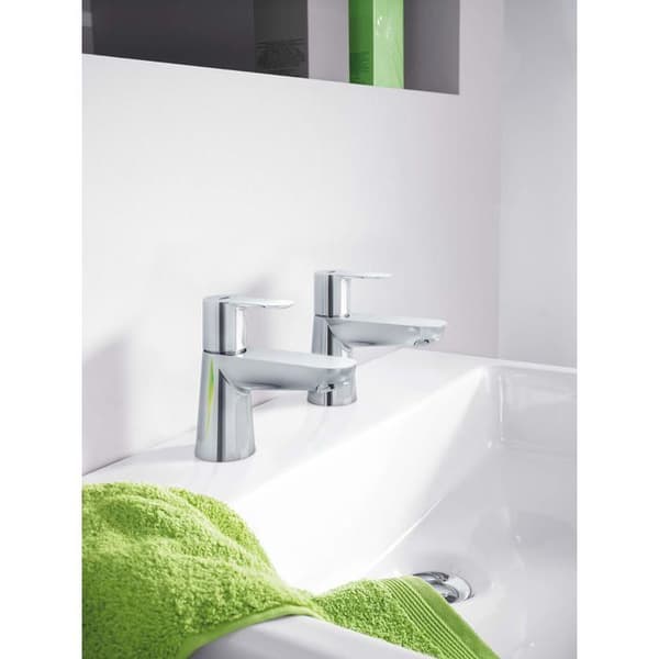 GROHE BauLoop tvättställsblandare - Enkelhål - Kromad mässing - Höjd 185mm