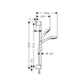Miniatyrbild 2 av 2: Set Croma Select E 110 Vario EcoSmart / Unica'C 0,90m vit krom Hansgrohe