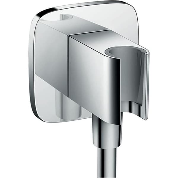 hansgrohe FixFit anslutningsbåge med Porter E, Chrome, 26485000