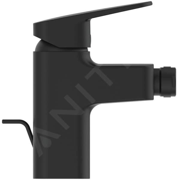 Bidetblandare - IDEAL STANDARD - CERAPLAN - fast tut - temperaturbegränsare - svart