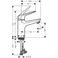 Miniatyrbild 3 av 4: hansgrohe (HB7HL) Hansgrohe 71034000 Novus Engreppsblandare 100 LowFlow med push-Open spill Krom Silver - 71034000
